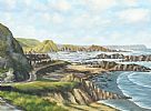 BALLINTOY HARBOUR , ANTRIM COAST by B. Keenan at Ross's Online Art Auctions