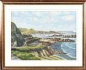 BALLINTOY HARBOUR , ANTRIM COAST by B. Keenan at Ross's Online Art Auctions