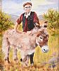 MICKEY MAGUIRE & HIS DONKEY by Pat Montgomery at Ross's Online Art Auctions