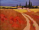 POPPIES IN PROVENCE by P. England at Ross's Online Art Auctions