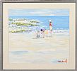 SUMMER ON THE BEACH by Marie Carroll at Ross's Online Art Auctions