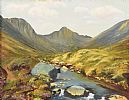 RIVER IN THE MOUNTAINS by H. Ballie at Ross's Online Art Auctions