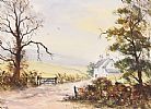 FARMHOUSE IN THE MOURNES by D. Hall at Ross's Online Art Auctions