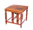 MAHOGANY NEST OF TABLE at Ross's Online Art Auctions