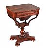 REGENCY MAHOGANY SEWING TABLE at Ross's Online Art Auctions