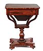 REGENCY MAHOGANY SEWING TABLE at Ross's Online Art Auctions