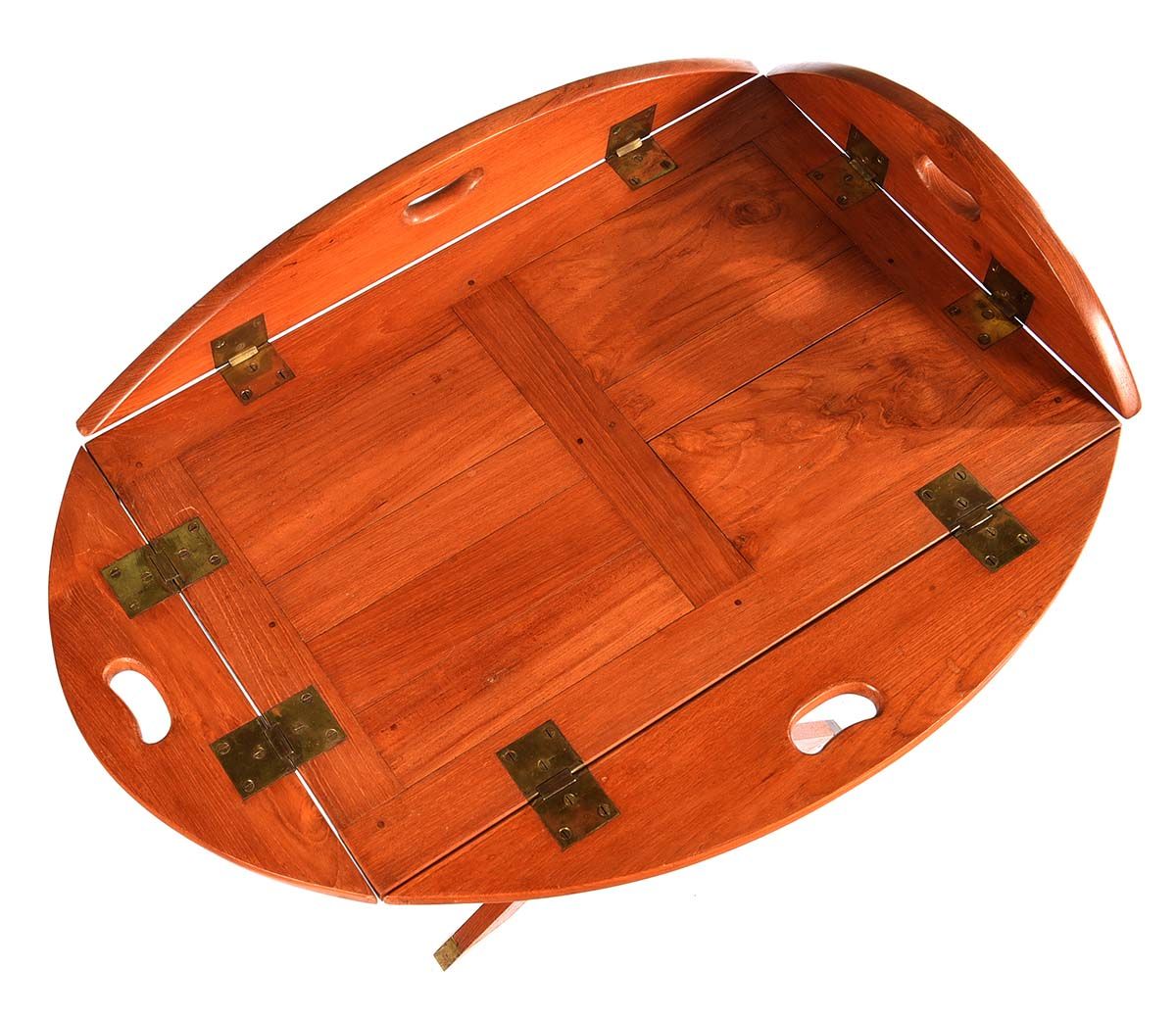 WALNUT CAMPAIGN STYLE BUTLER'S TRAY ON STAND at Ross's Online Art Auctions