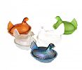 SET OF FIVE GLASS TAPPIT HENS at Ross's Online Art Auctions
