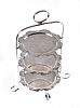 SILVER PLATED THREE TIER CAKE STAND at Ross's Online Art Auctions