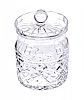 WATERFORD CRYSTAL BISCUIT JAR & COVER at Ross's Online Art Auctions