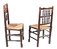 PAIR OF ANTIQUE OAK COUNTRY CHAIRS at Ross's Online Art Auctions