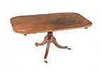 FINE GEORGIAN FEATHERED MAHOGANY CENTRE TABLE at Ross's Online Art Auctions