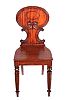 REGENCY MAHOGANY HALL CHAIR at Ross's Online Art Auctions
