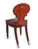 REGENCY MAHOGANY HALL CHAIR at Ross's Online Art Auctions