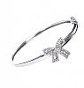 9CT WHITE GOLD DIAMOND CHILD'S BANGLE at Ross's Online Art Auctions