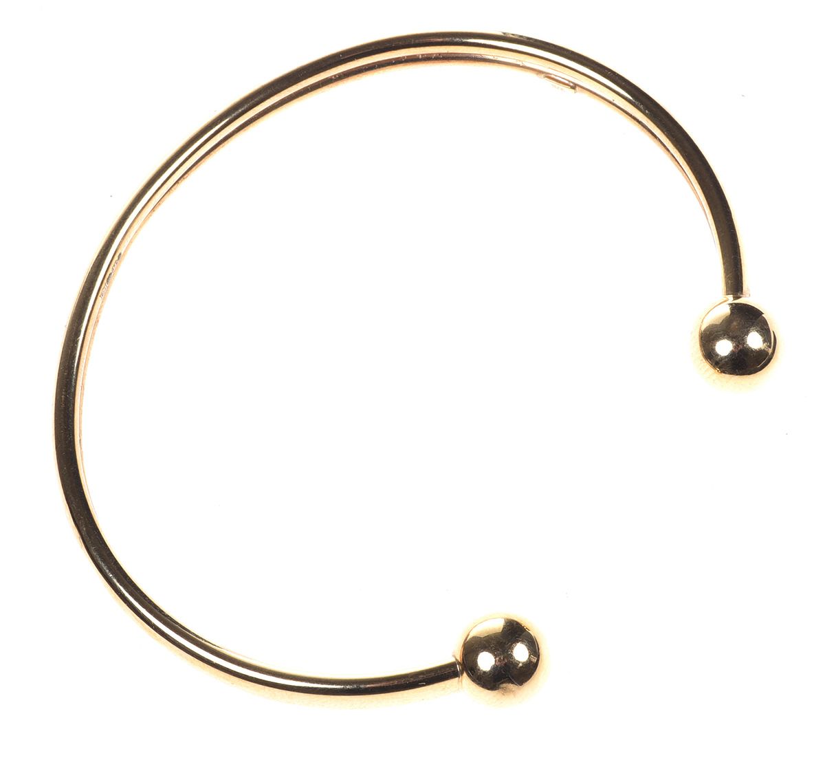 9CT GOLD TORQUE BANGLE at Ross's Online Art Auctions
