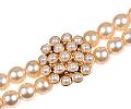 DOUBLE STRAND FAUX PEARL CHOKER at Ross's Online Art Auctions