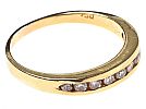 18CT GOLD HALF ETERNITY DIAMOND RING at Ross's Online Art Auctions