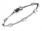 STERLING SILVER CUBIC ZIRCONIA BRACELET at Ross's Online Art Auctions