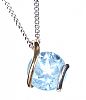 STERLING SILVER TOPAZ NECKLACE at Ross's Online Art Auctions