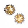 STERLING SILVER CITRINE EARRINGS at Ross's Online Art Auctions