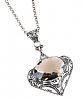 STERLING SILVER SMOKY QUARTZ NECKLACE at Ross's Online Art Auctions