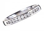 18CT WHITE GOLD DIAMOND HALF ETERNITY BAND at Ross's Online Art Auctions