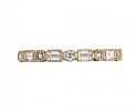 18CT GOLD DIAMOND HALF ETERNITY RING at Ross's Online Art Auctions