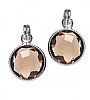 STERLING SILVER SMOKY QUARTZ EARRINGS at Ross's Online Art Auctions