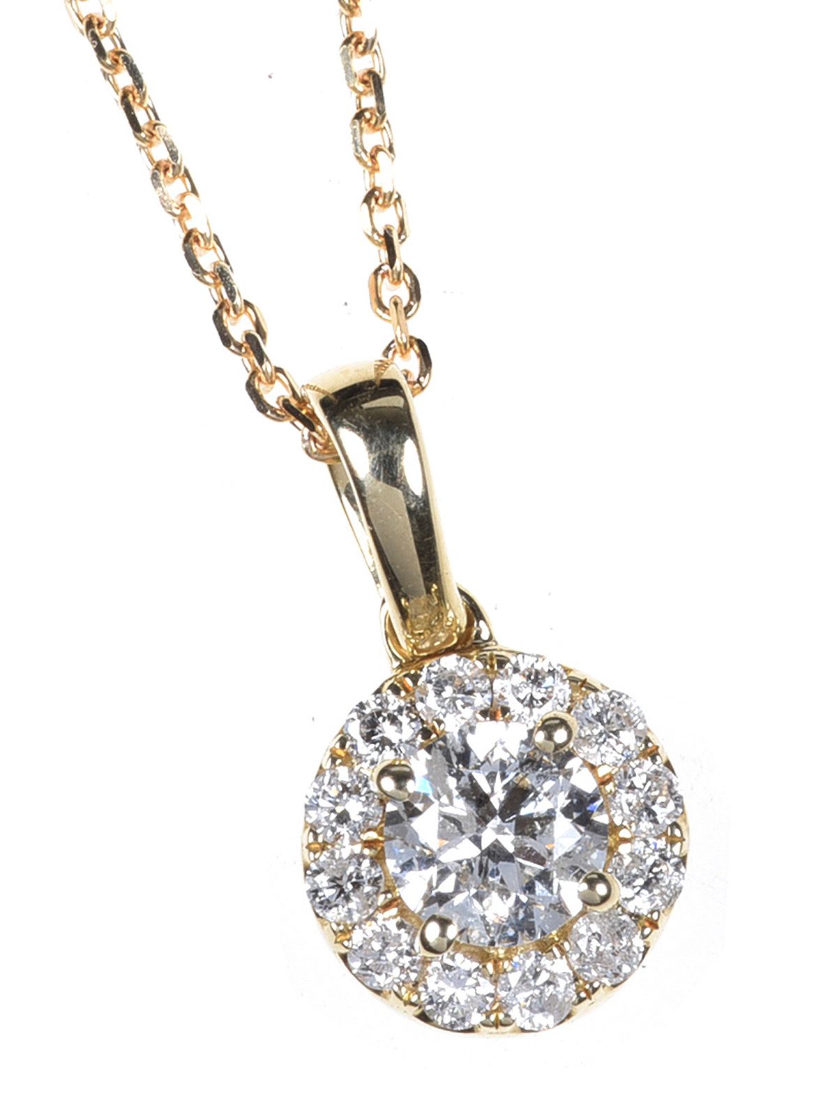 9CT GOLD DIAMOND NECKLACE at Ross's Online Art Auctions
