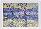 WINTER SNOW ALONG THE RIVER BANK by Paul Stephens at Ross's Online Art Auctions