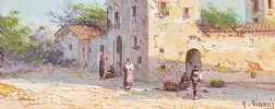 ITALIAN VILLAGE by Y. GIANNI at Ross's Online Art Auctions