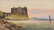 DUNLUCE CASTLE, COUNTY ANTRIM by M. McGoveran at Ross's Online Art Auctions