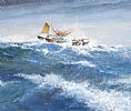 BRAVING THE STORM by William McKibbin at Ross's Online Art Auctions