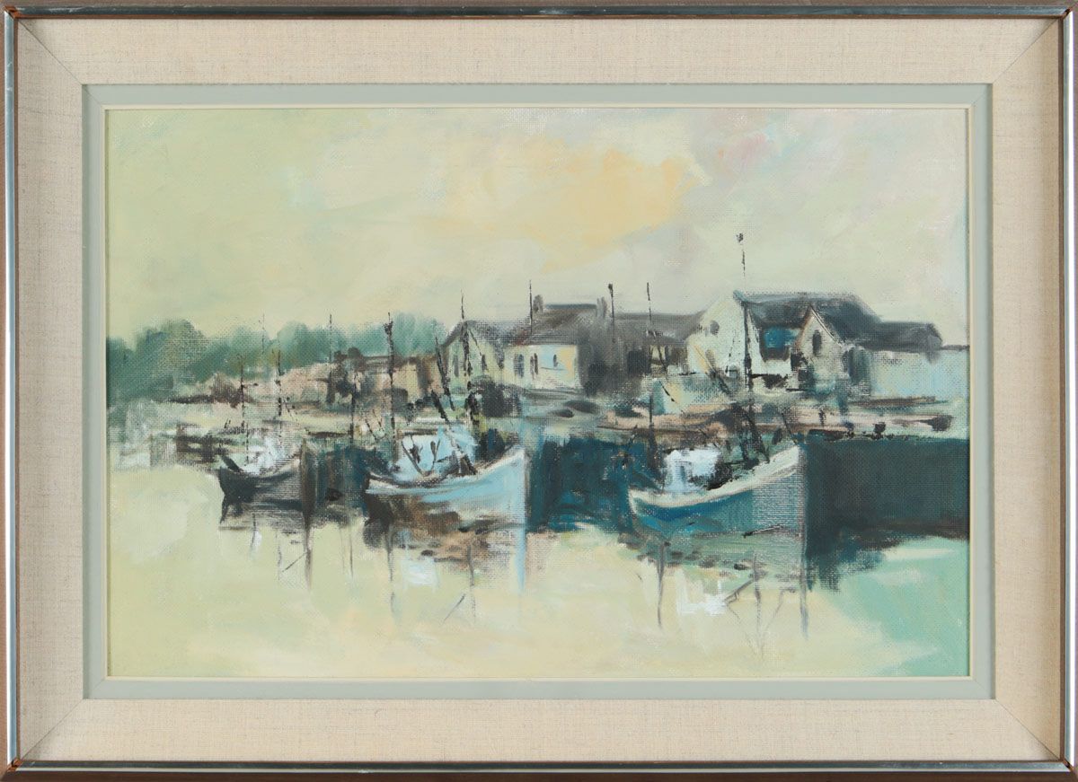 HARBOUR GLOW by Palm Skerrett at Ross's Online Art Auctions
