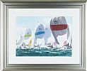 THE BRITISH SAILING TEAM ON MANOEUVRES by Kenny Hayes at Ross's Online Art Auctions