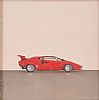 RED LAMBOURGHINI by Comhghall Casey at Ross's Online Art Auctions