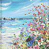 COASTAL FLOWERS II by Evelina Vine at Ross's Online Art Auctions