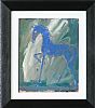 BLUE TROTTING PONY by Con Campbell at Ross's Online Art Auctions