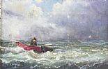 STORMY SEAS by Liam Reilly at Ross's Online Art Auctions