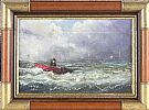 STORMY SEAS by Liam Reilly at Ross's Online Art Auctions