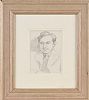 PORTRAIT OF A GENT by Maurice Canning Wilks ARHA RUA at Ross's Online Art Auctions