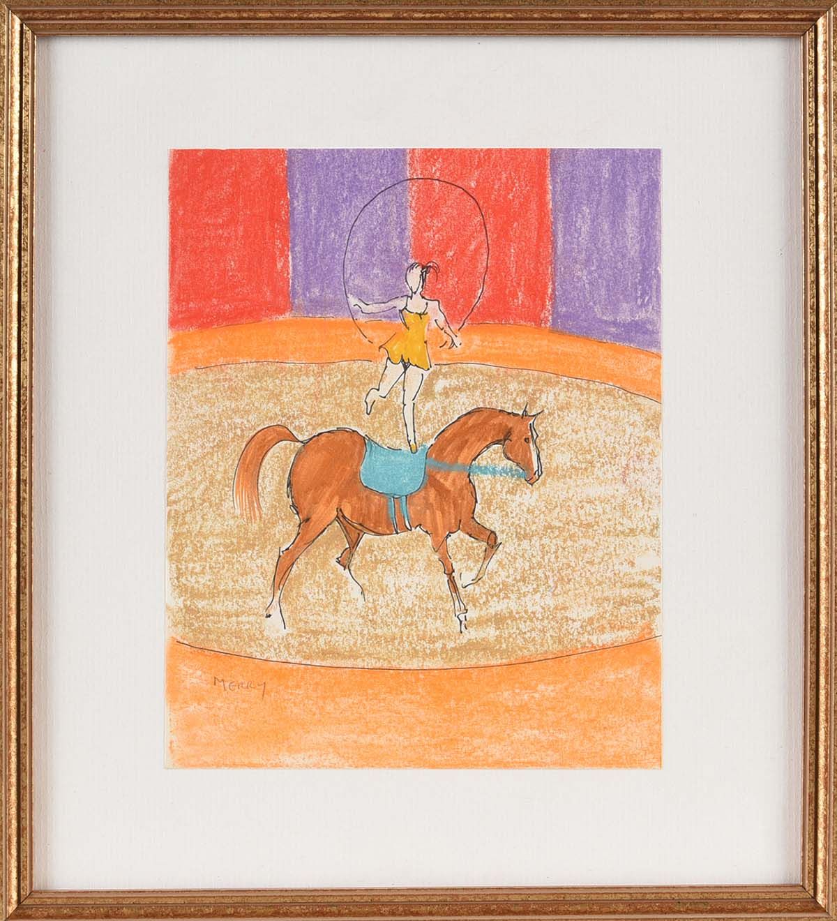 AT THE CIRCUS by Brian Merry at Ross's Online Art Auctions