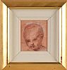 HEAD STUDY OF A YOUNG CHILD by Ross Wilson ARUA at Ross's Online Art Auctions