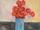 STILL LIFE, FLOWERS IN A BLUE VASE by Harry C. Reid HRUA at Ross's Online Art Auctions