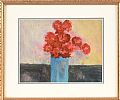 STILL LIFE, FLOWERS IN A BLUE VASE by Harry C. Reid HRUA at Ross's Online Art Auctions