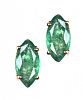 9CT GOLD EMERALD EARRINGS at Ross's Online Art Auctions
