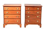 PAIR OF VICTORIAN BACHELOR'S CHESTS at Ross's Online Art Auctions