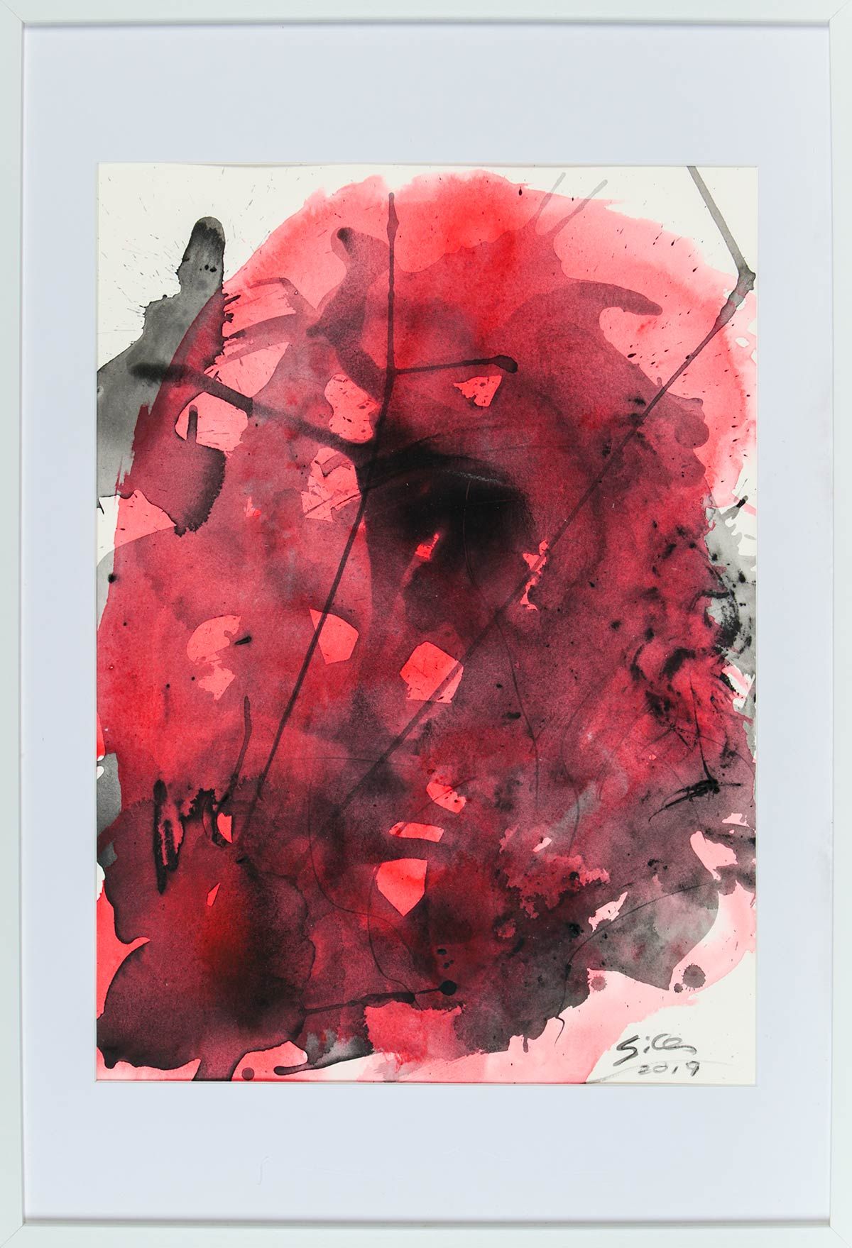 RED SKY by Ken Giles at Ross's Online Art Auctions