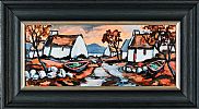 DONEGAL FISHING VILLAGE by Patrick Murphy at Ross's Online Art Auctions